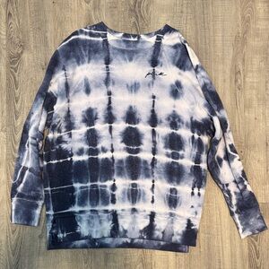PINK Victoria's Secret Tie-Dye Sweatshirt - Blue and White